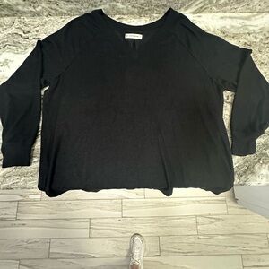 Lucky Brand Black Long Sleeve Top